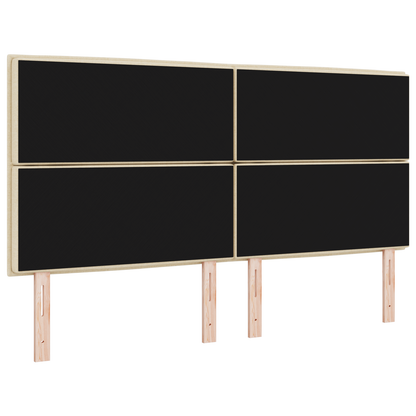 Sengegavl Linje Design Creme 180 Cm Stof