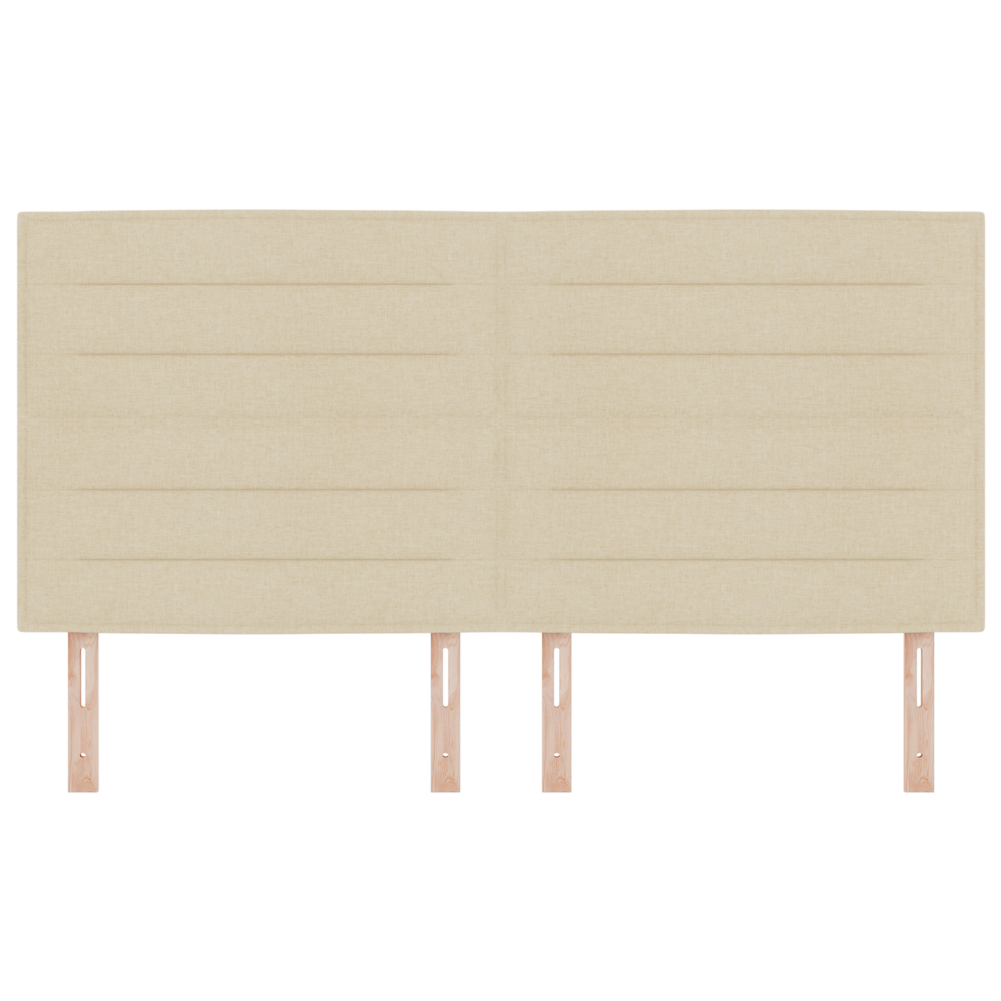 Sengegavl Linje Design Creme 180 Cm Stof