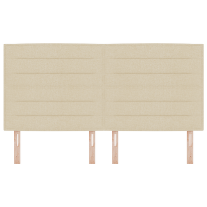 Sengegavl Linje Design Creme 180 Cm Stof