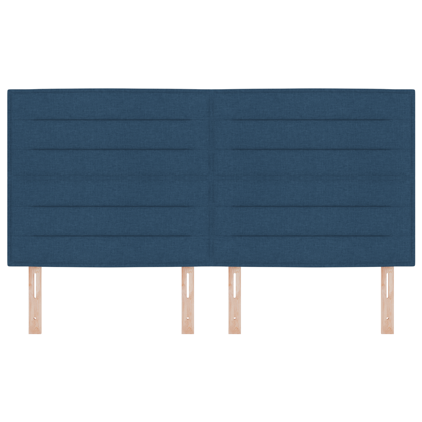Sengegavl Linjer Design Blå 180 Cm Stof