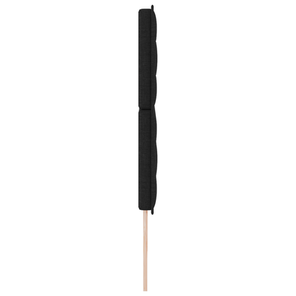 Sengegavl Linjer Design Sort 200 Cm Stof