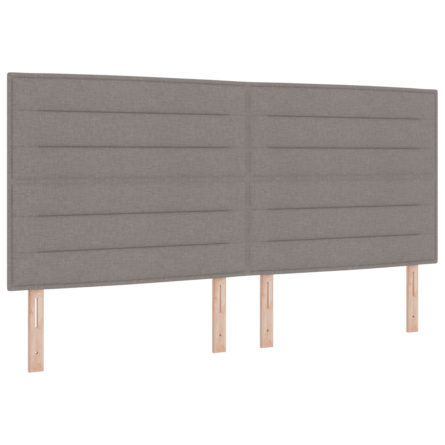Sengegavl Linje Design Taupe 200 Cm Stof