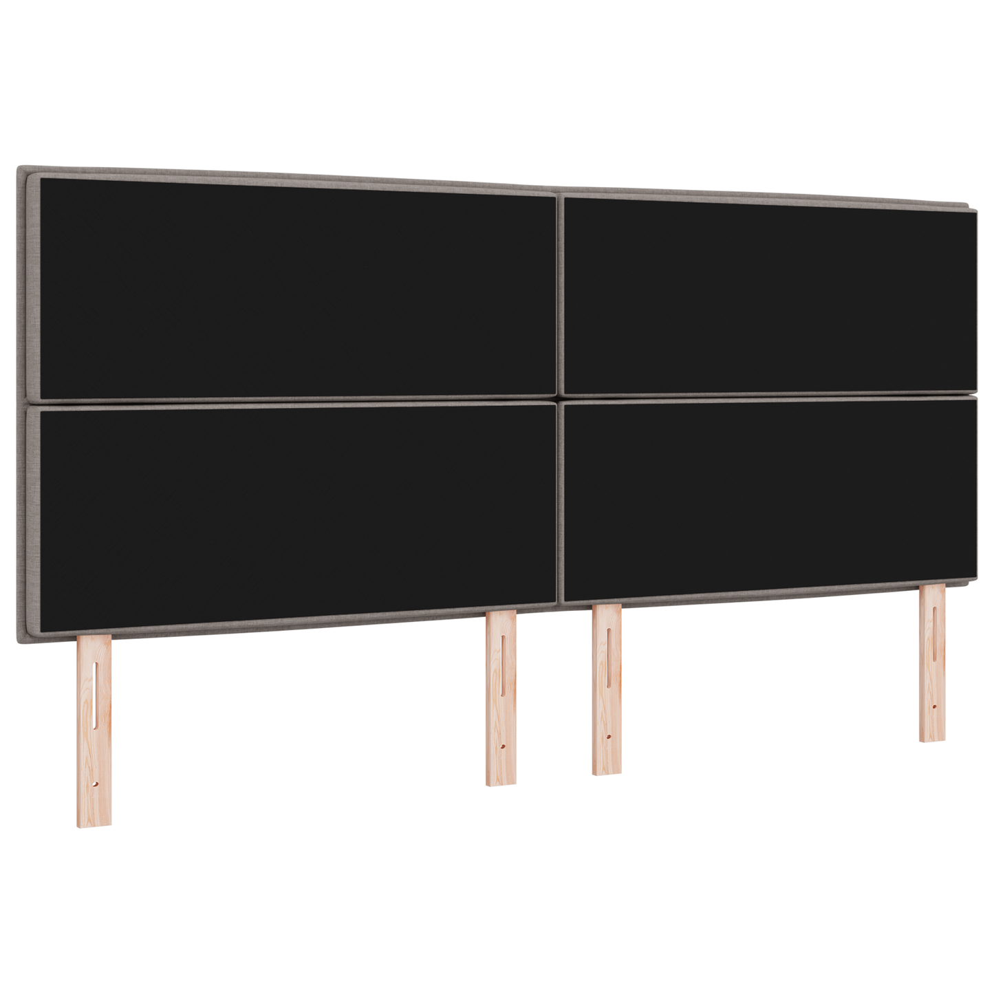 Sengegavl Linje Design Taupe 200 Cm Stof