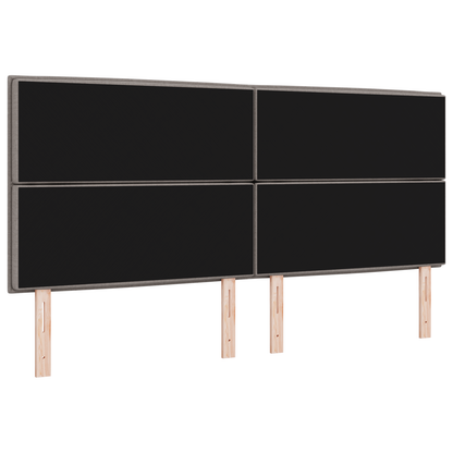 Sengegavl Linje Design Taupe 200 Cm Stof