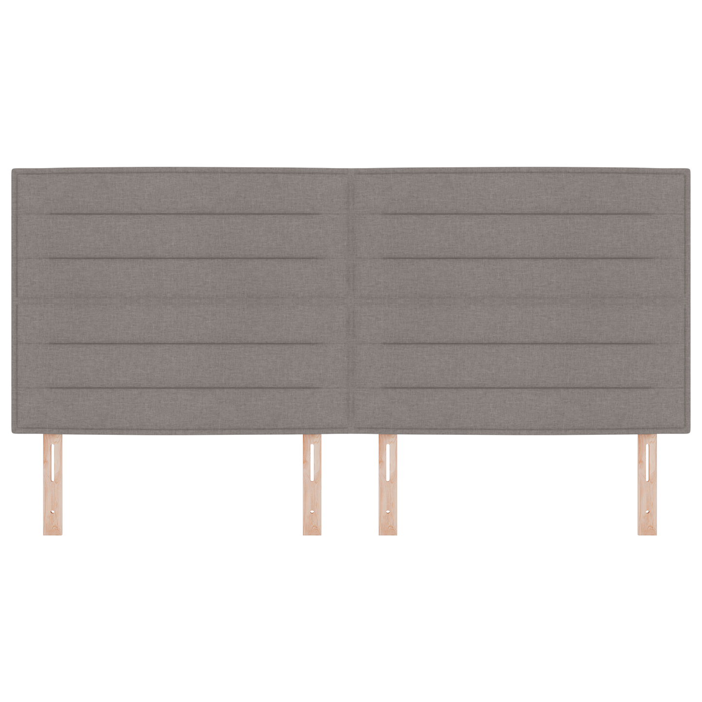 Sengegavl Linje Design Taupe 200 Cm Stof