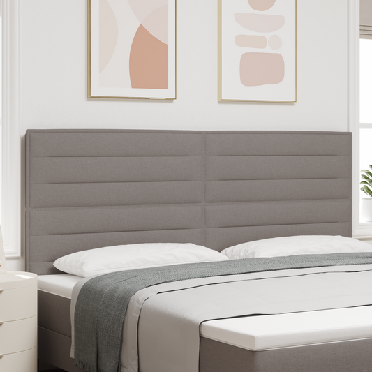 Sengegavl Linje Design Taupe 200 Cm Stof