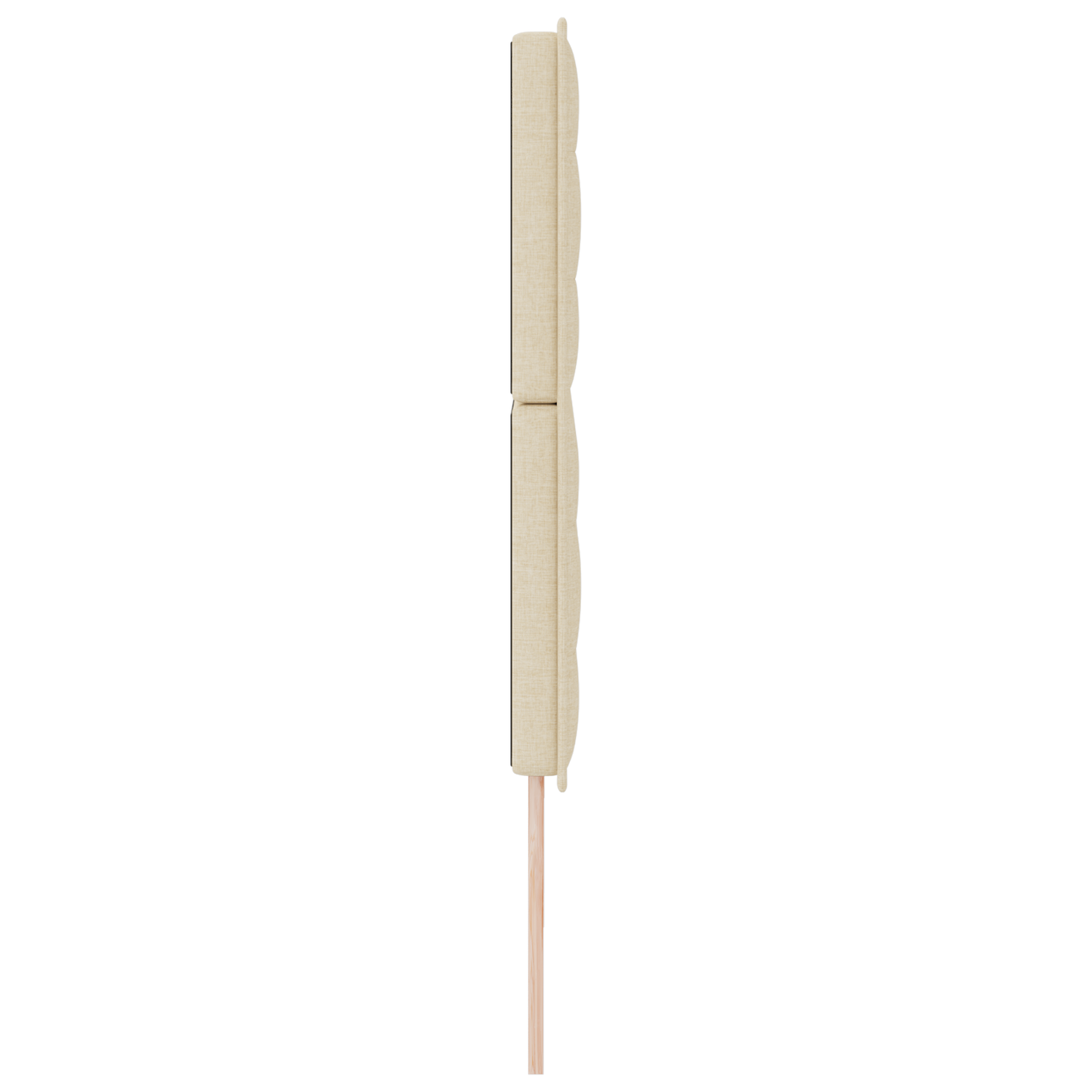 Sengegavl Linjer Design Creme 200 Cm Stof