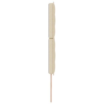 Sengegavl Linjer Design Creme 200 Cm Stof