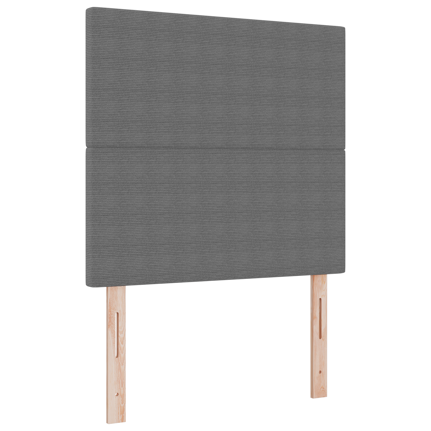 Sengegavl Enkel Design Lysegrå 80 Cm Corduroy Stof
