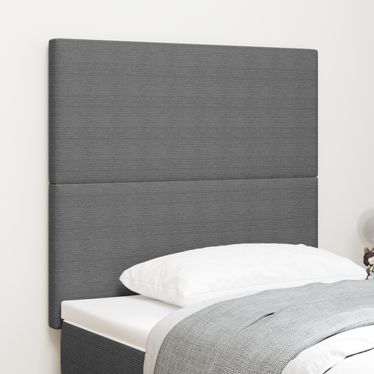 Sengegavl Enkel Design Lysegrå 80 Cm Corduroy Stof