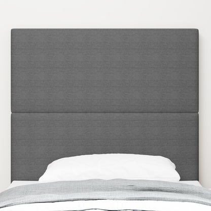 Sengegavl Enkel Design Lysegrå 80 Cm Corduroy Stof