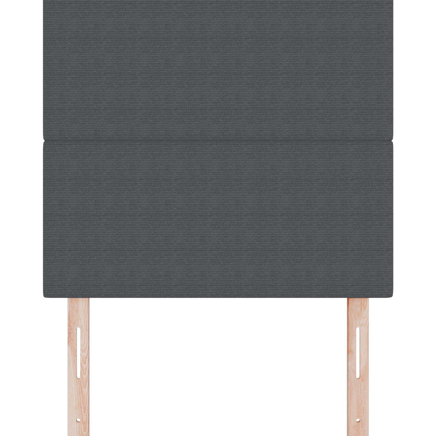 Sengegavl Plain Design Mørkegrå 80 Cm Corduroy Stof