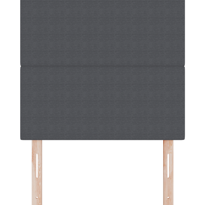 Sengegavl Plain Design Mørkegrå 80 Cm Corduroy Stof