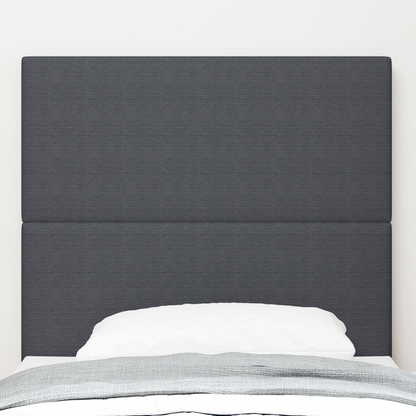 Sengegavl Plain Design Mørkegrå 80 Cm Corduroy Stof