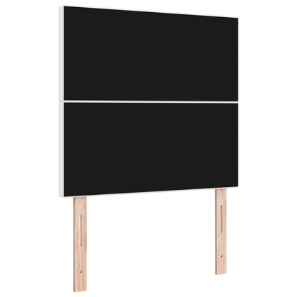 Hovedgærde Enkel Design Creme 80 Cm Corduroy Stof