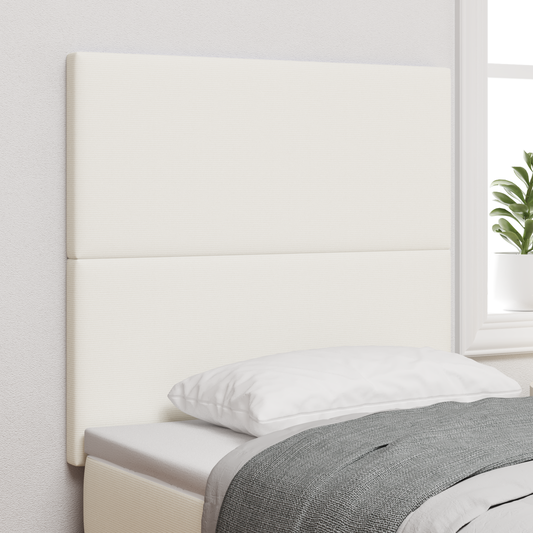 Hovedgærde Enkel Design Creme 80 Cm Corduroy Stof