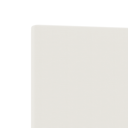 Sengegavl Enkel Design Creme 90 Cm Cordfløjl