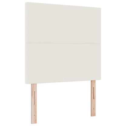 Sengegavl Enkel Design Creme 90 Cm Cordfløjl