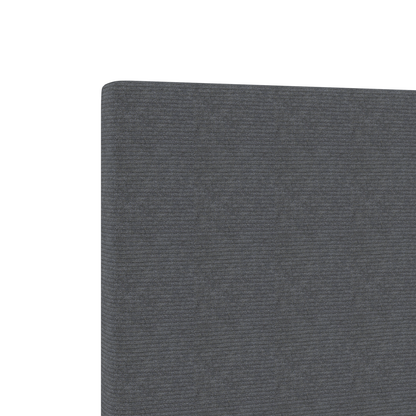 Hovedgærde Enkel Design Mørkegrå 140 Cm Corduroy Stof
