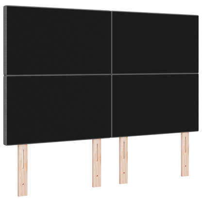 Sengegavl Enkel Design Lys Grå 160 Cm Corduroy Stof