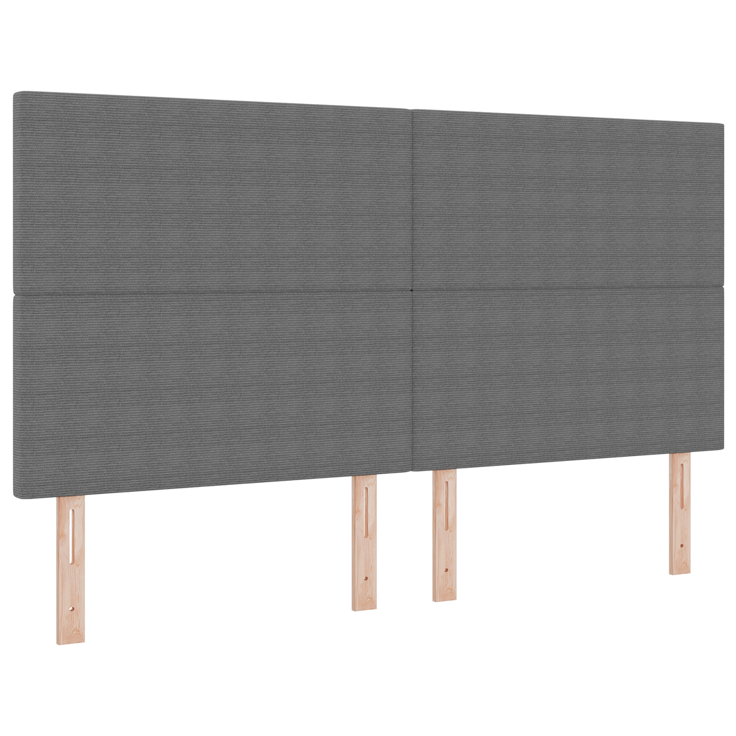 Senggavl Enkel Design Lysegrå 180 Cm Corduroy Stof