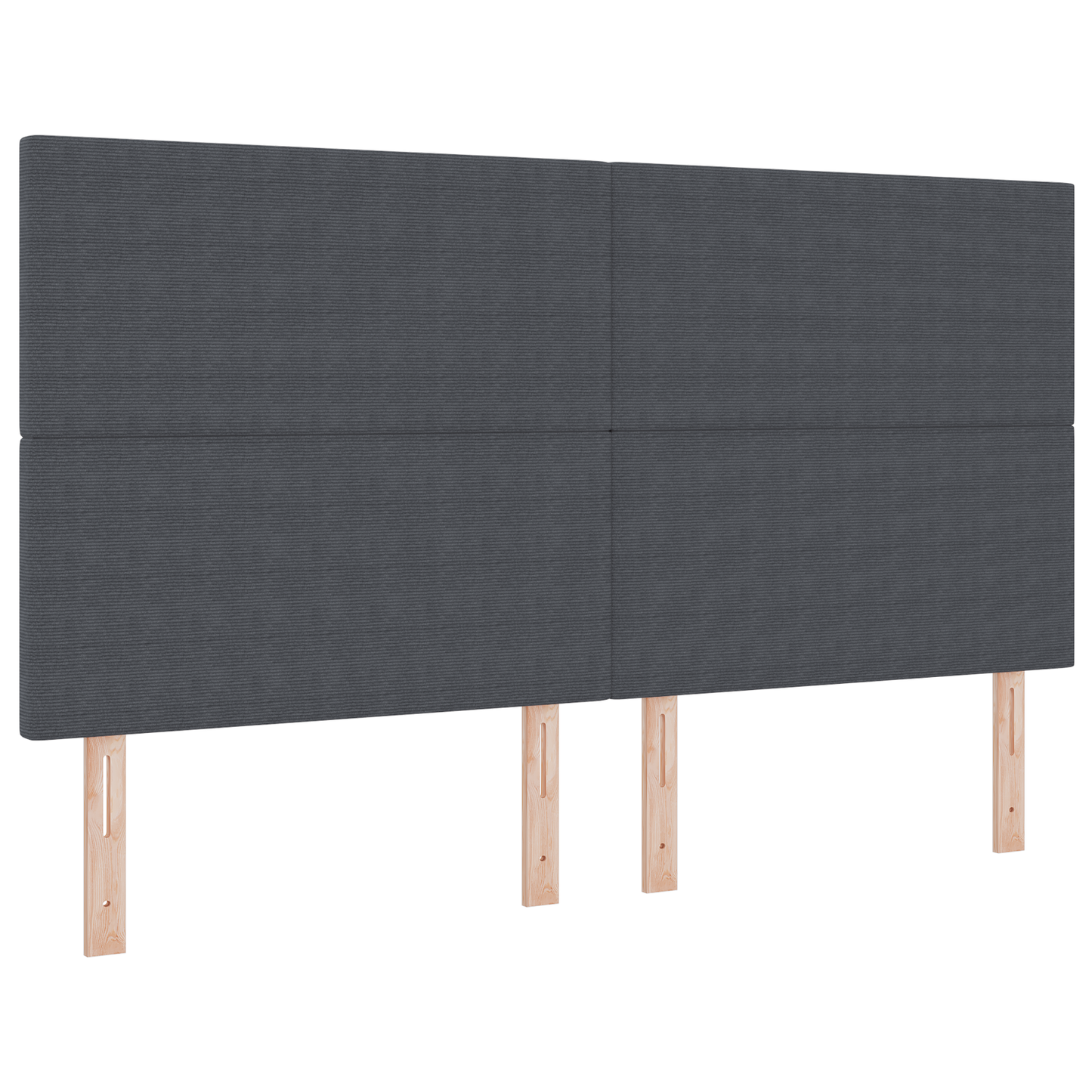 Senggavl Enkel Design Mørkegrå 180 Cm Corduroy Stof
