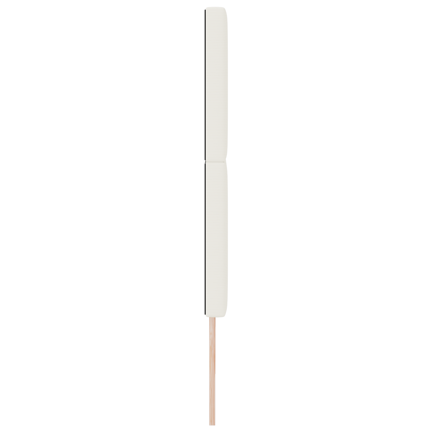 Senggavl Enkel Design Creme 180 Cm Cordfløjl