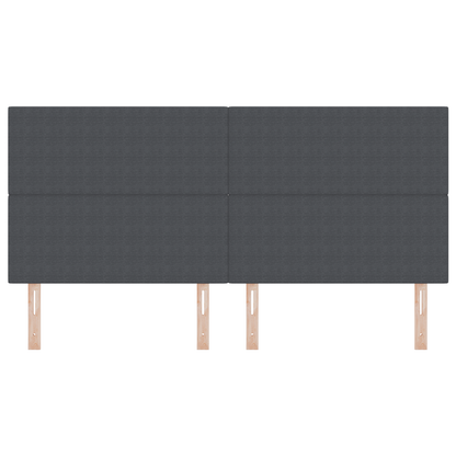Sengegavl Enkel Design Mørkegrå 200 Cm Cordurojstof