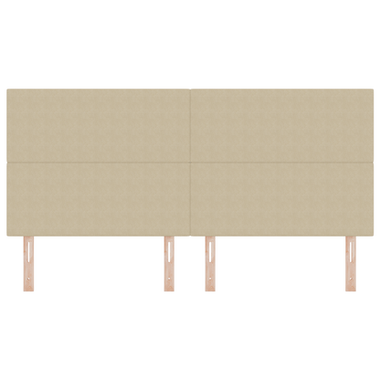 Sengegavl Enkel Design Lys Grågrøn 200 Cm Cordfløjl