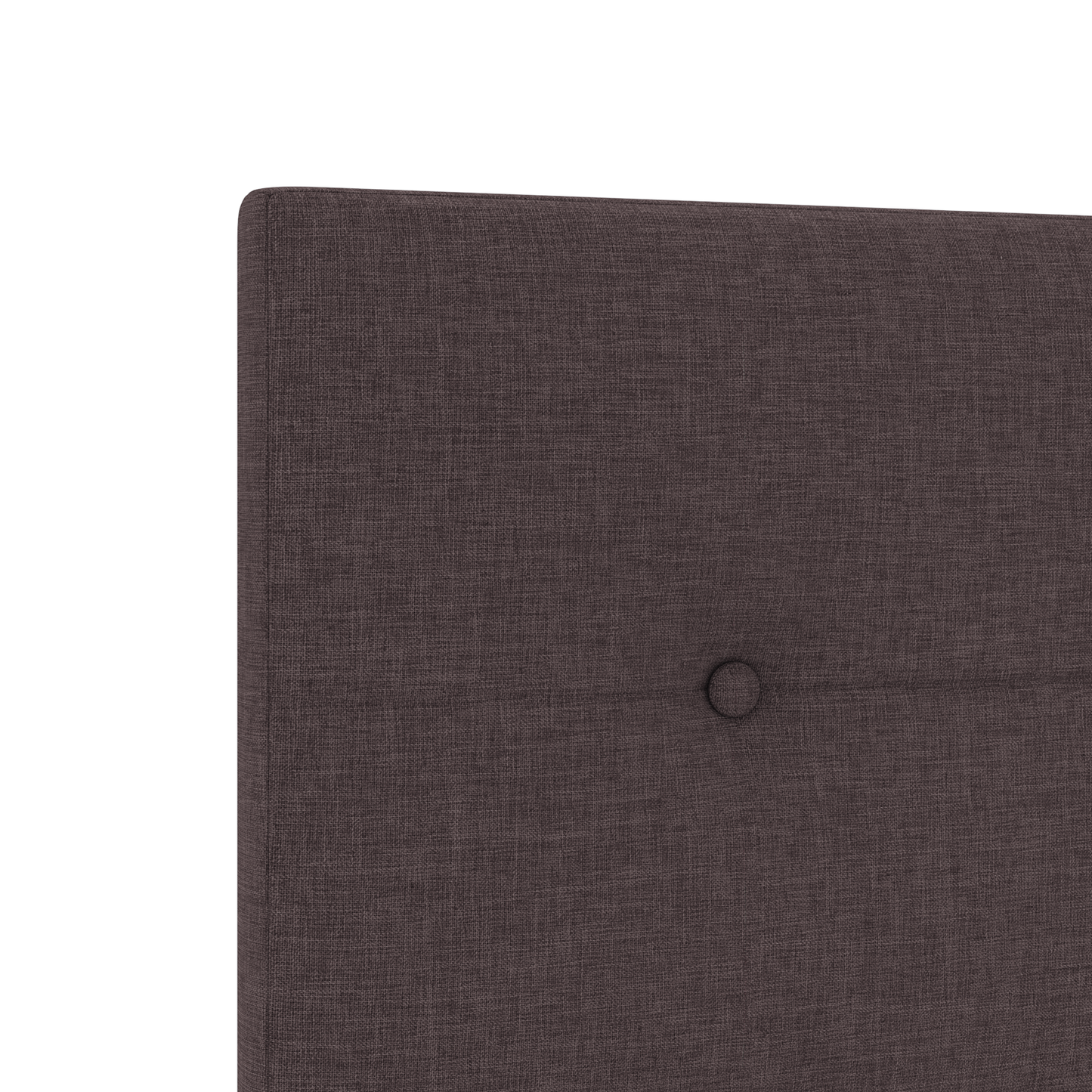 Hovedgavl Knapper Tufted Mørk Brun 80 Cm Stof