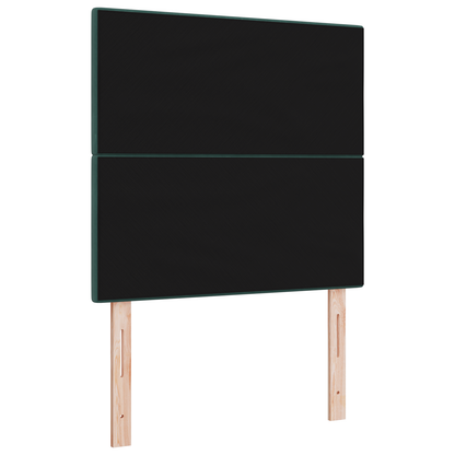 Sengegavl Knappet Mørkegrøn 80 Cm Fløjl