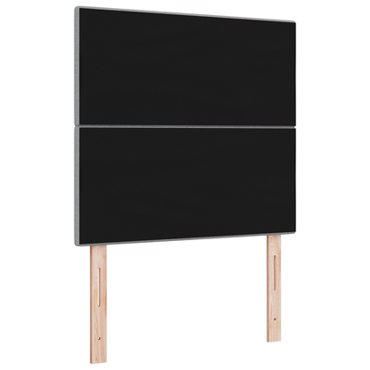 Sengegavl Knappet Lysegrå 90 Cm Stof