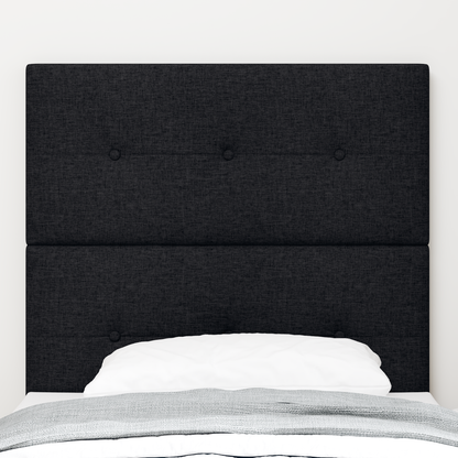 Hovedgavl Med Knapper Sort 90 Cm Stof