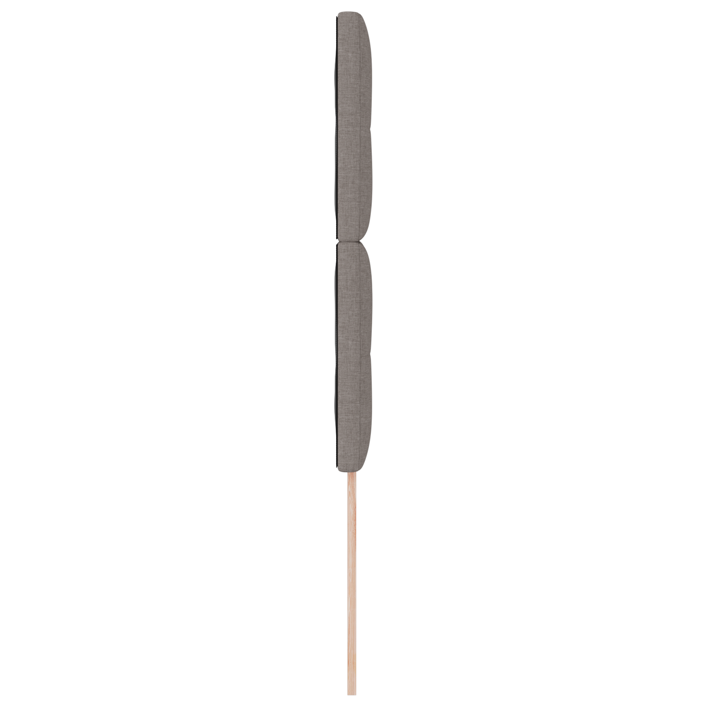 Sengegavl Med Knapper Taupe 90 Cm Stof