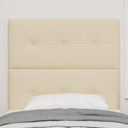 Hovedgærde Med Knappetryk Creme 90 Cm Stoff
