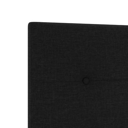 Hovedgavl Med Knapper Sort 100 Cm Stof