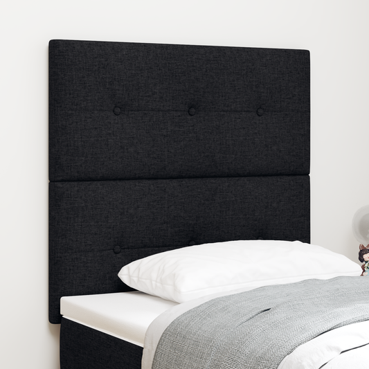 Hovedgavl Med Knapper Sort 100 Cm Stof