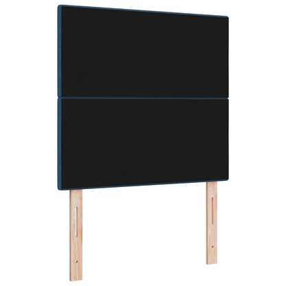Sengegavl Med Knapper Blå 100 Cm Stof