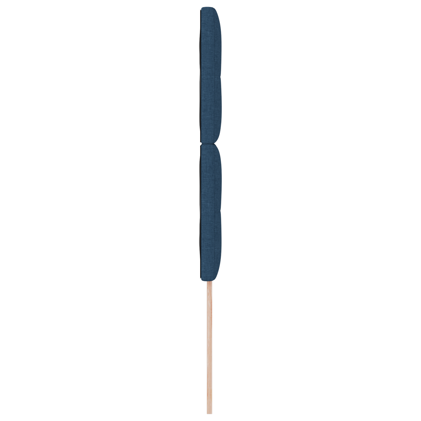 Sengegavl Med Knapper Blå 100 Cm Stof