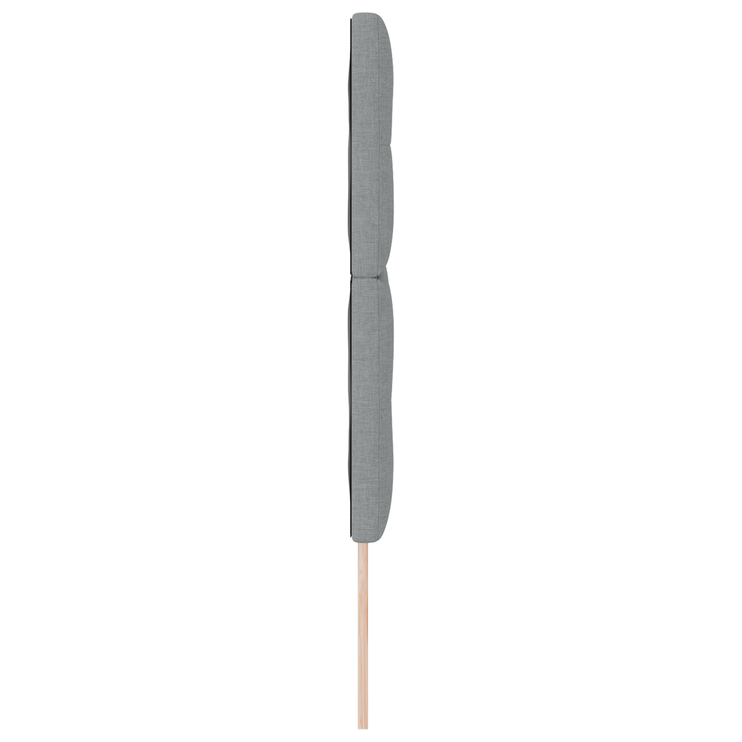 Sengegavl Knappet Lysegrå 140 Cm Stof