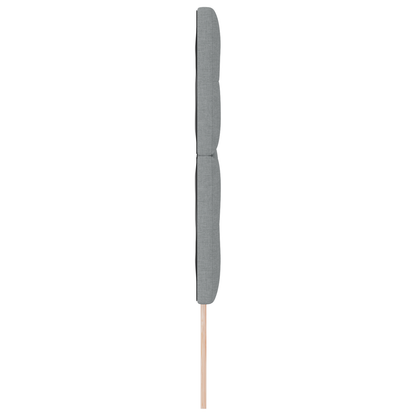 Sengegavl Knappet Lysegrå 140 Cm Stof