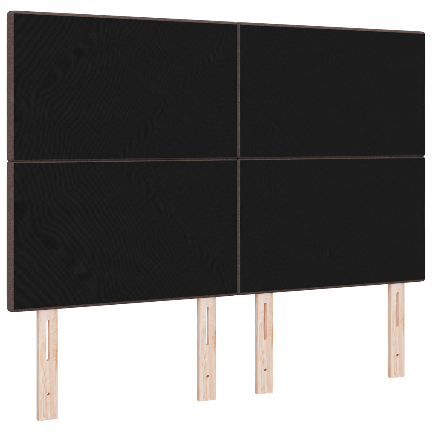 Sengegavl Med Knapper Mørkebrun 140 Cm Stof