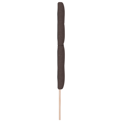 Sengegavl Med Knapper Mørkebrun 140 Cm Stof