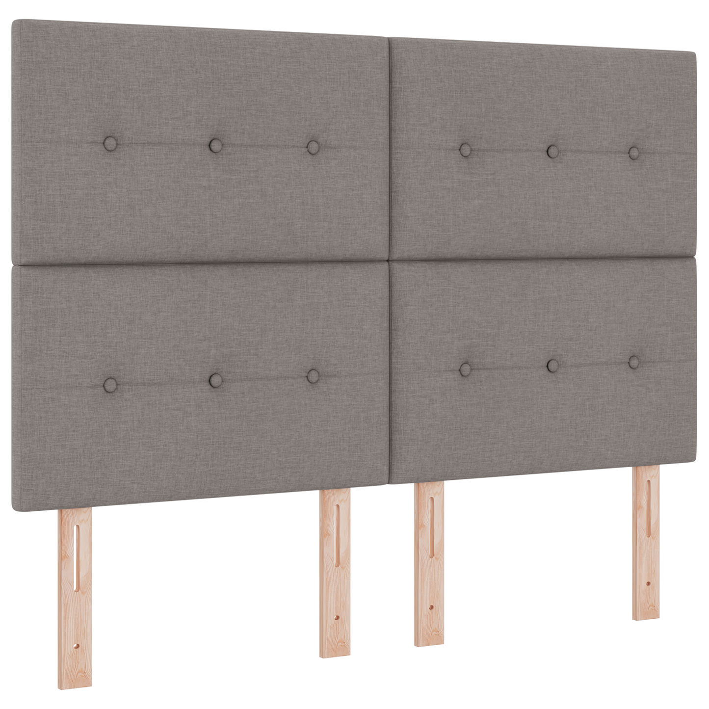 Hovedgavl Knapper Tufted Taupe 140 Cm Stof