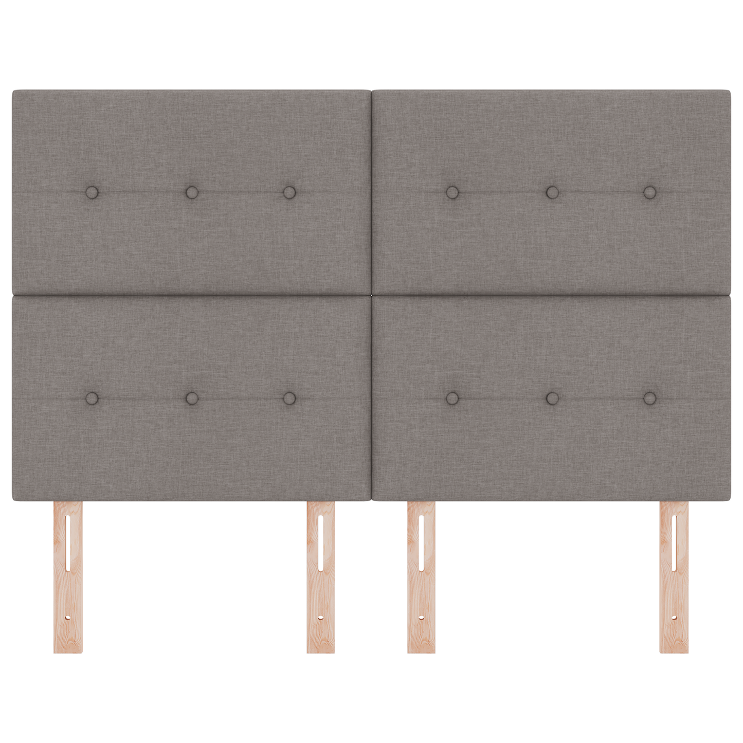 Hovedgavl Knapper Tufted Taupe 140 Cm Stof