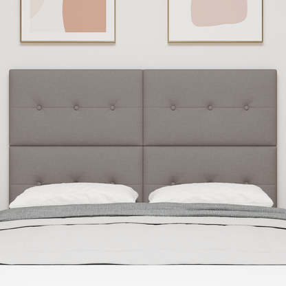 Hovedgavl Knapper Tufted Taupe 140 Cm Stof