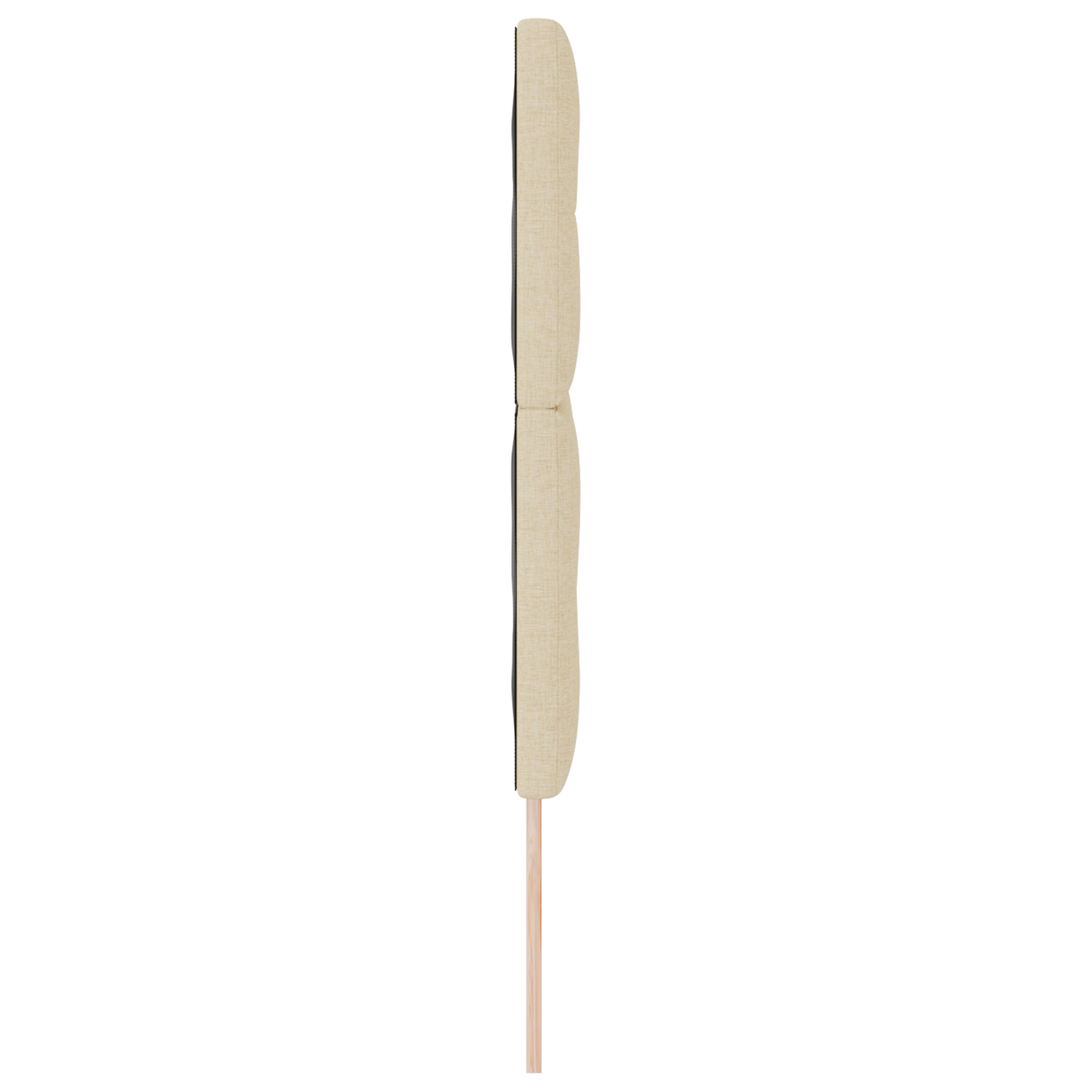Sengegavl Med Knapper Creme 140 Cm Stof