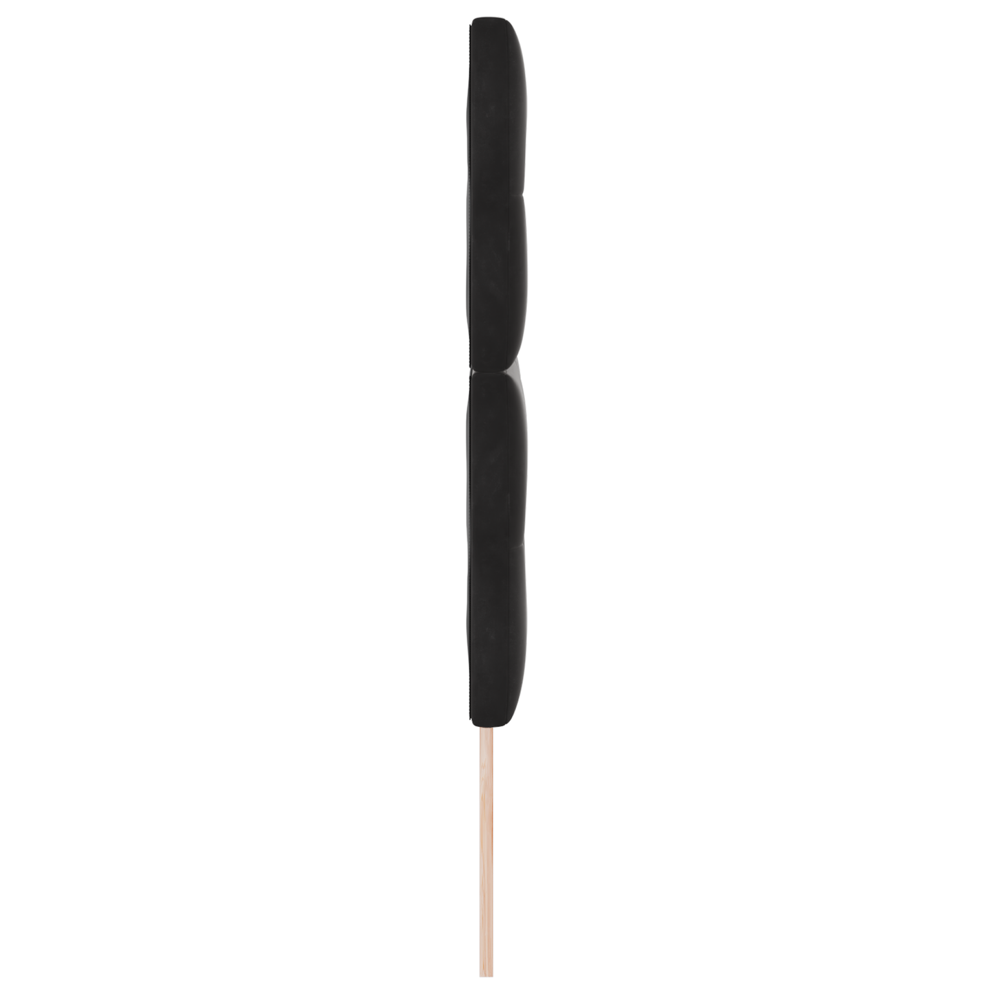 Sengetop Knap Tuftet Sort 140 Cm Velour