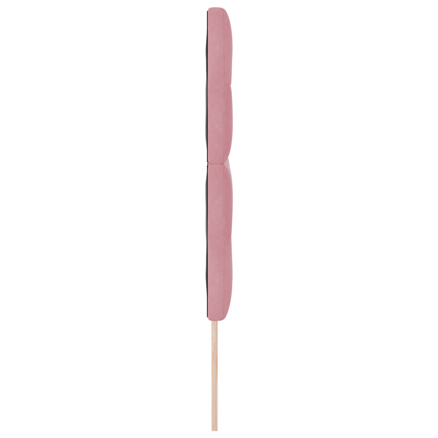 Sengegavl Med Knapper Pink 140 Cm Fløjl