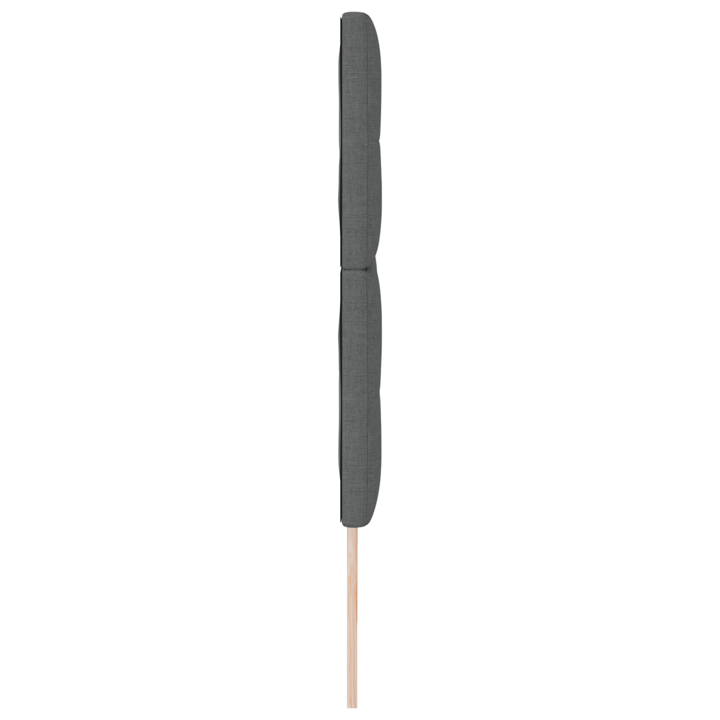Sengegavl Med Knapper Mørkegrå 180 Cm Stof